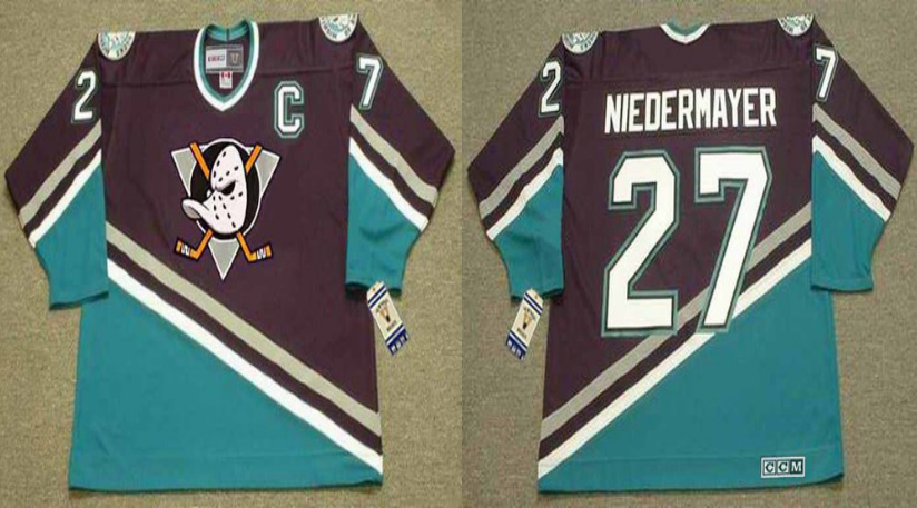 2019 Men Anaheim Ducks 27 Niedermayer black style #2 CCM NHL jerseys->anaheim ducks->NHL Jersey